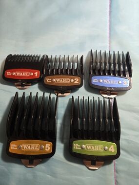 #1 - 5 Wahl Premium Metal Clip Clipper Guide Comb FIT MOST WAHL OEM